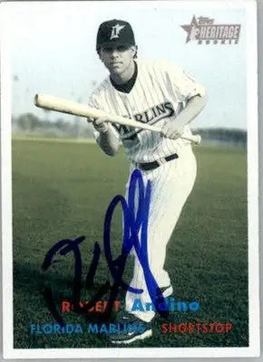 Robert Andino - 2006 Topps Heritage - #159 - RC AUTO Baseball - Baseball Card Single