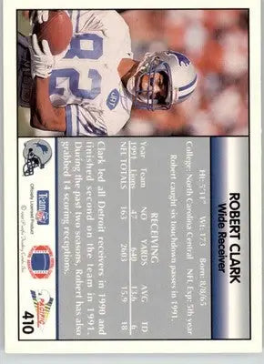 Robert Clark - 1992 Pacific - #410 - Football - Football Card Single