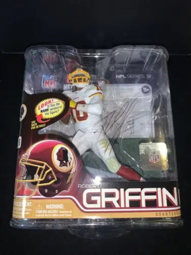 Robert Griffin action figure in white variant from 2012 McFarlane Series 31 Redskins