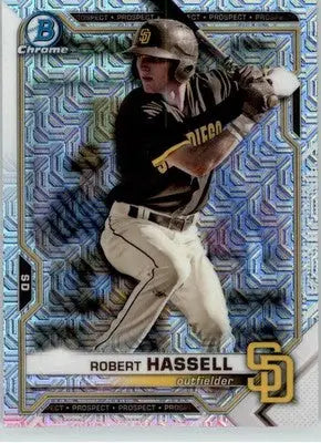 Robert Hassell - 2021 Bowman - #BCP-120 - Chrome Prospects Mojo Refractor - Baseball Card Single
