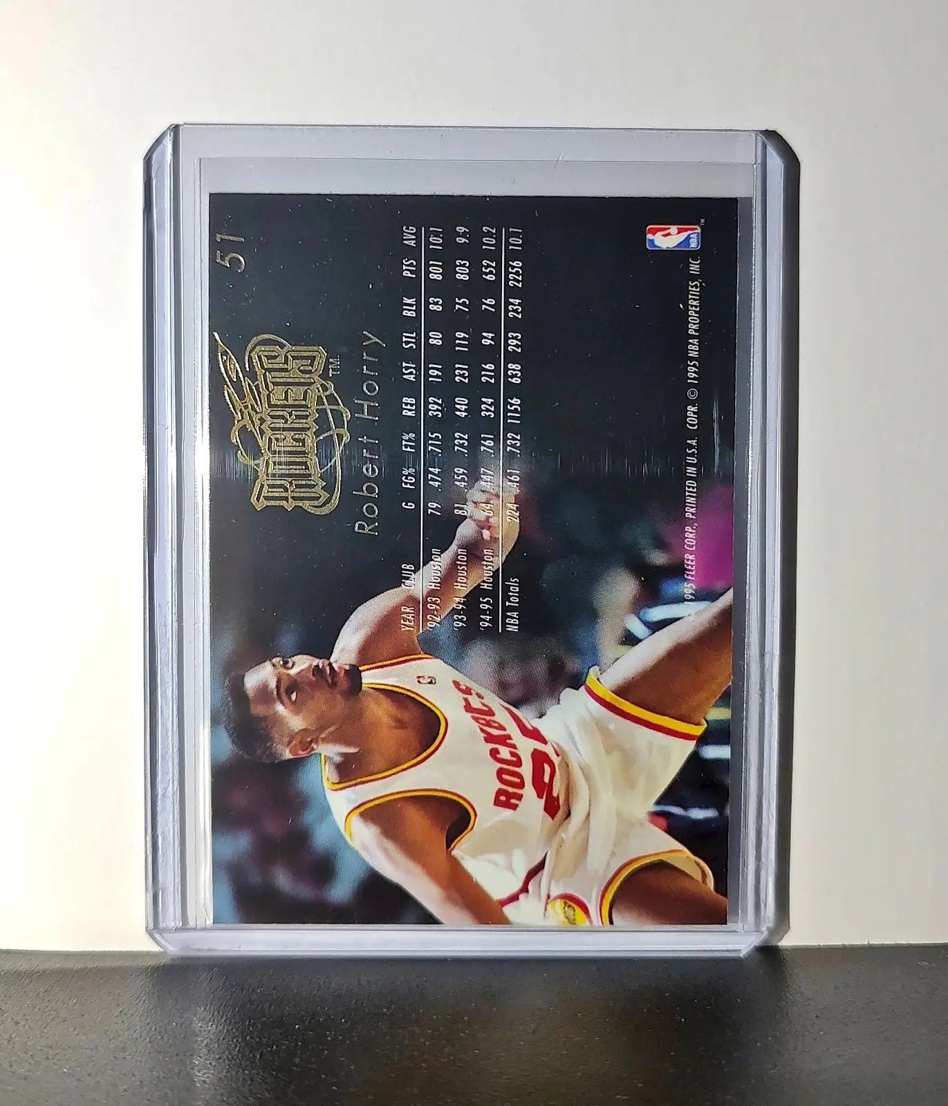 Robert Horry 1995-96 Flair NBA #51 Card Houston Rockets