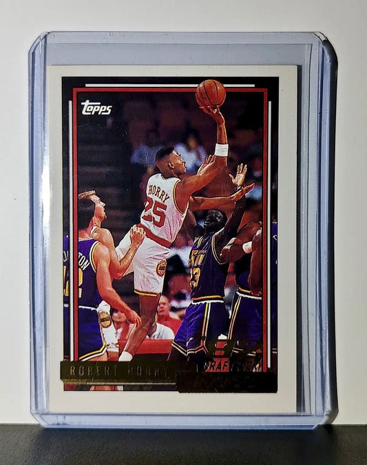 Robert Horry Rookie 1992 Topps Draft Pick NBA #308 Card Houston Rockets - Basketball Card Single