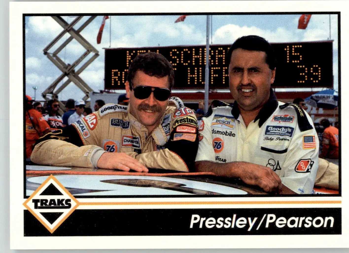 Robert Pressley / Ricky Pearson - 1992 Traks - #177 - Racing - Racing Card Single