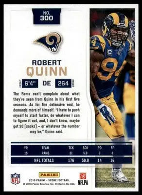 Robert Quinn 2016 Score #300 Los Angeles Rams