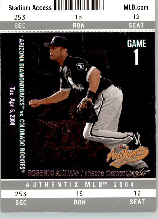 Roberto Alomar - 2004 Fleer Authentix - #74 - Baseball - Baseball Card Single