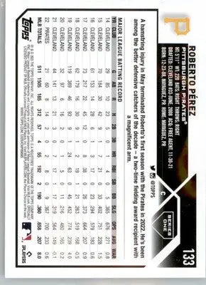 Roberto Pérez - 2023 Topps - #133 - Baseball - Baseball Card Single