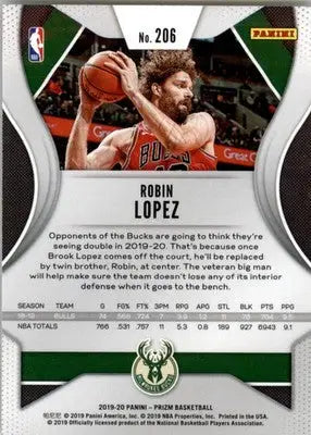 Robin Lopez - 2019-20 Panini Prizm - #206 - Basketball - Basketball Card Single
