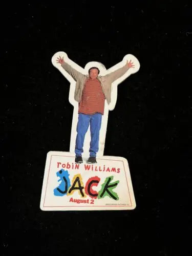 Robin Williams Jack sticker from Robin Williams Jack Movie Tag Badge Promotion