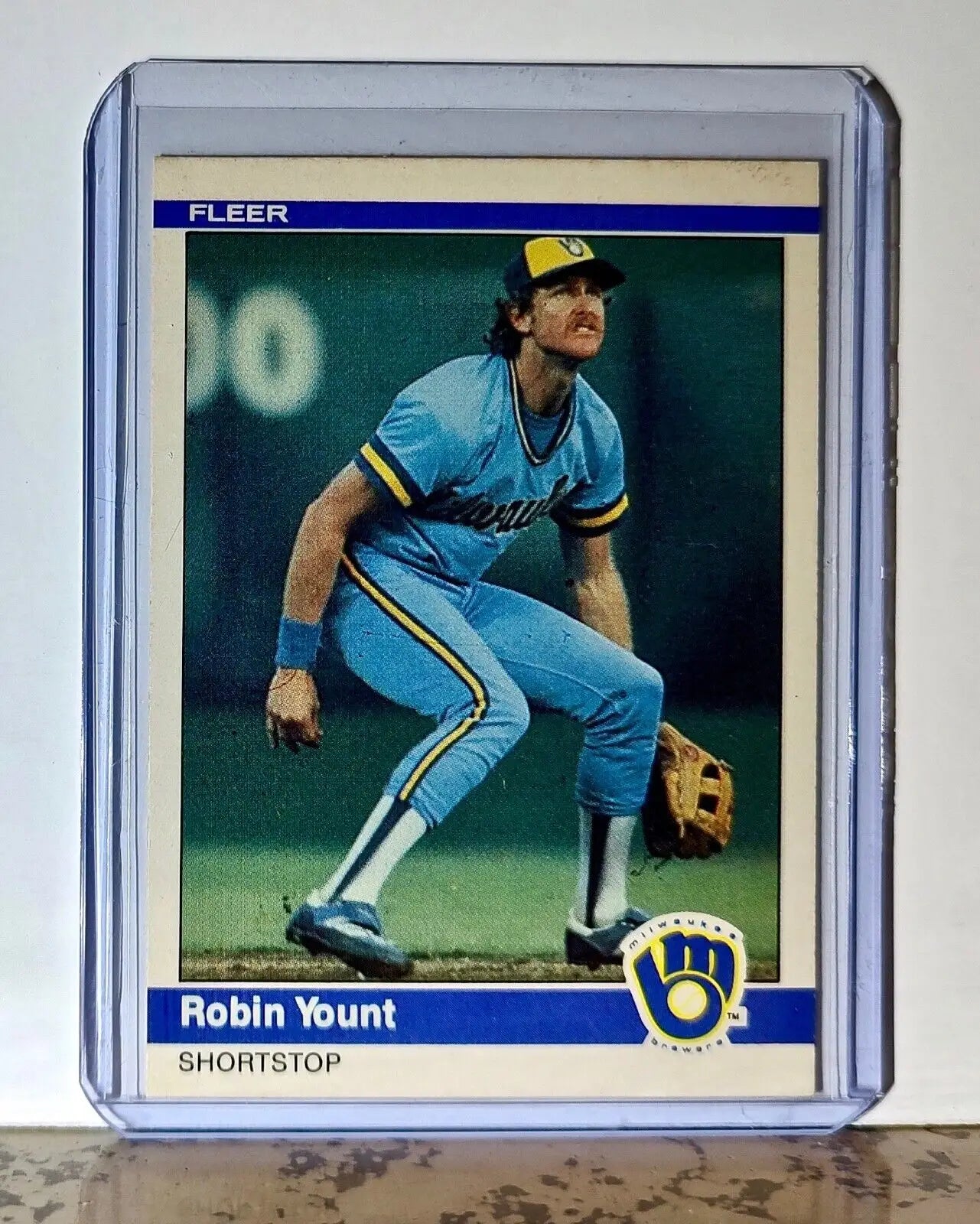 Robin Yount 1984 Fleer MLB #219 Baseball Card Milwaukee Brewers - Baseball Card Single