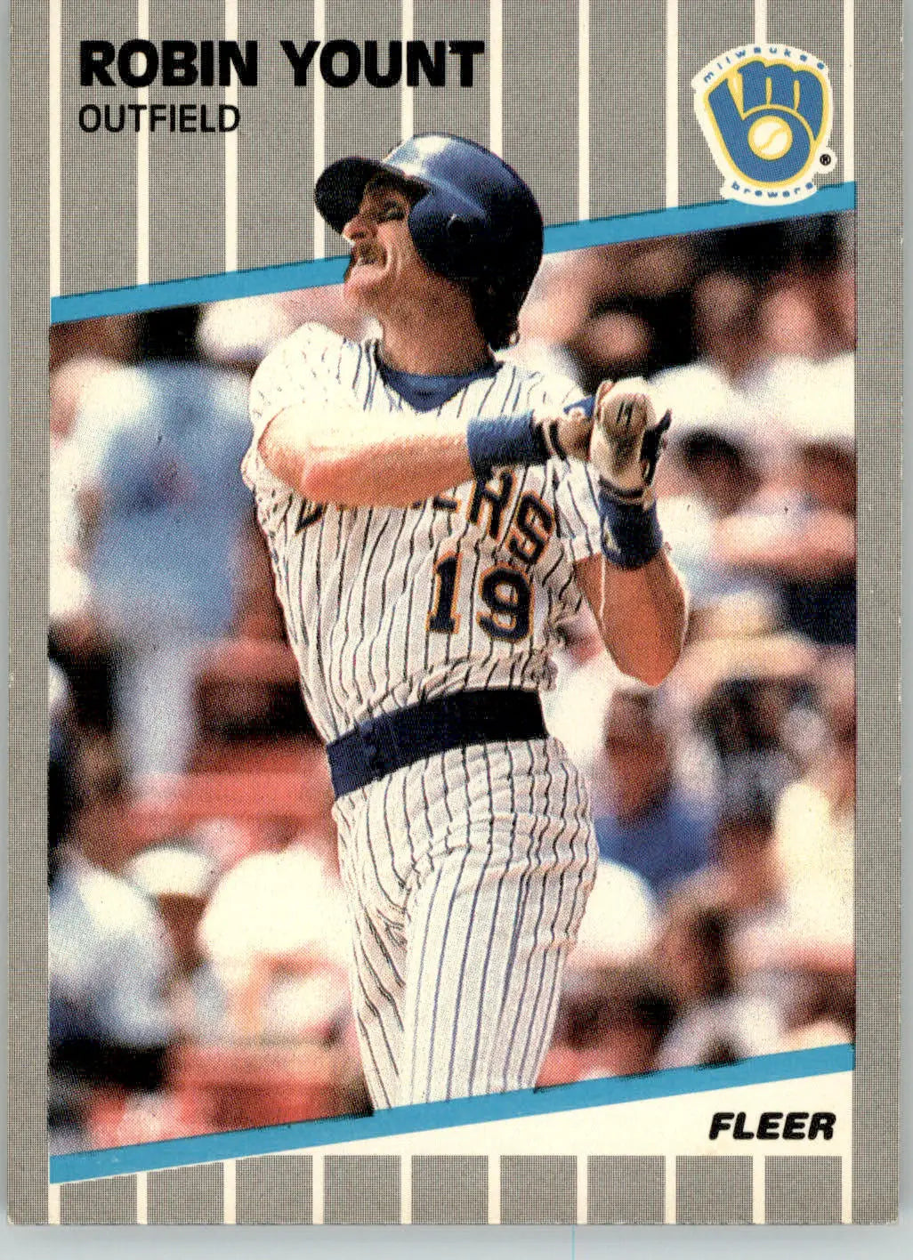 Robin Yount - 1989 Fleer - #200 - Baseball - Baseball Card Single