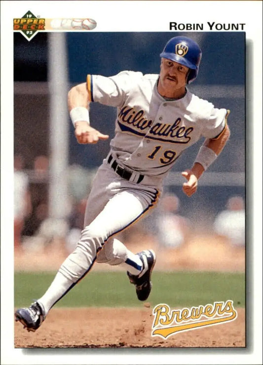 Robin Yount 1992 Upper Deck MLB #456 Baseball Card Milwaukee Brewers - Baseball Card Single