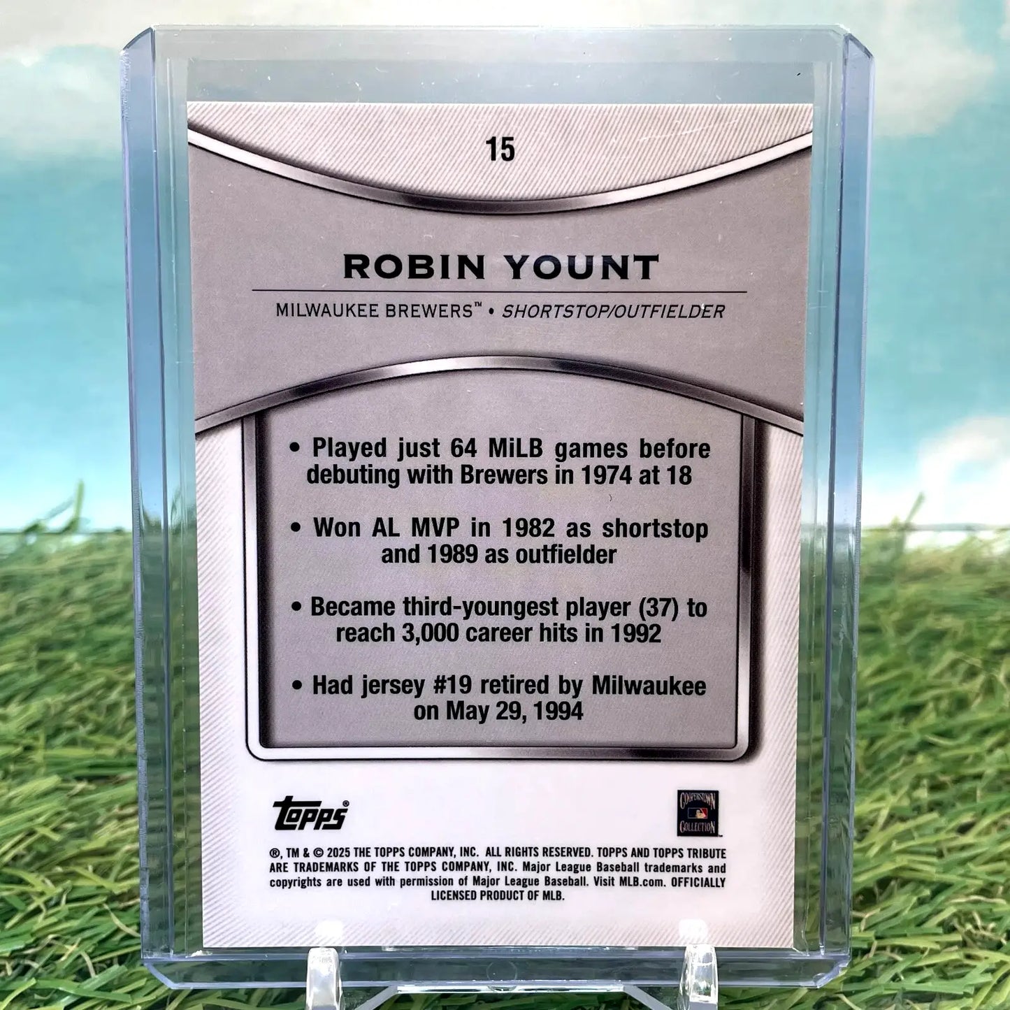 Robin Yount 2025 Topps Tribute Base #15 Milwaukee Brewers - Baseball Card Single