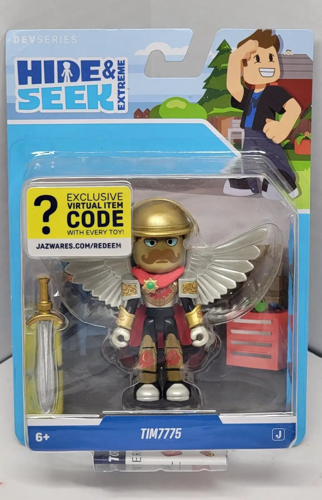 Roblox DevSeries Tim7775 Toy Figure with wings sword virtual item code