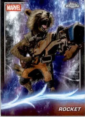 Rocket - 2025 Topps Chrome Marvel Studios - #43 - Non_sport - Marvel Card Single