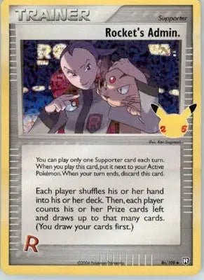 Rocket’s Admin. - Celebrations: Classic Collection - 86/109 - Holo NM - Pokémon Card Single