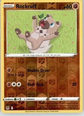 Rockruff - Lost Origin - 109/196 - Reverse Holo LP Pokemon - Pokémon Card Single