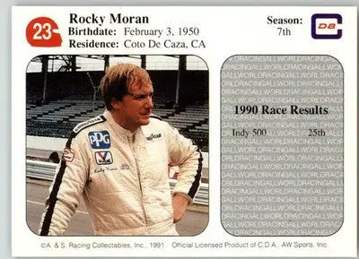 Rocky Moran - 1991 All World - #23 - Racing - Racing Card Single