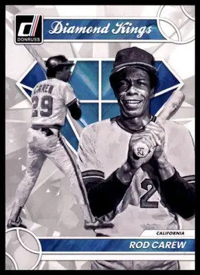 Rod Carew 2023 Donruss Diamond Kings #2 California Angels - Baseball Card Single