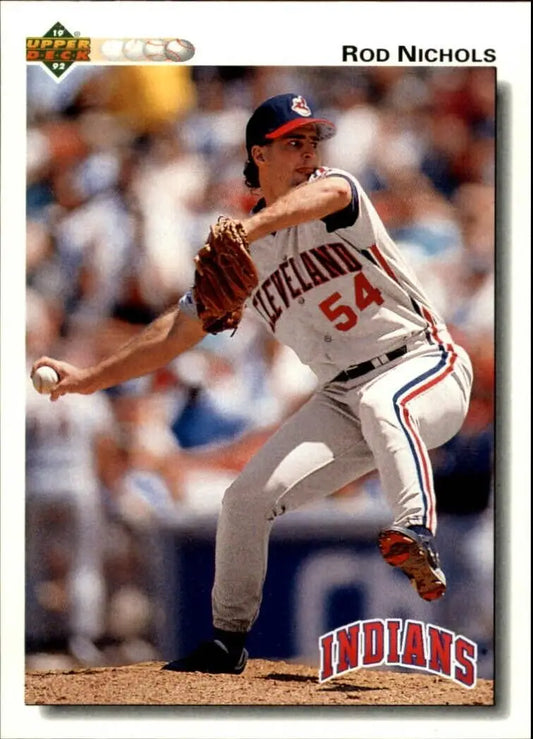 Rod Nichols 1992 Upper Deck MLB #212 Baseball Card Cleveland Indians - Baseball Card Single