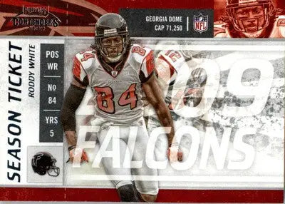 Roddy White - 2009 Playoff Contenders - #6 - Football - Football Card Single