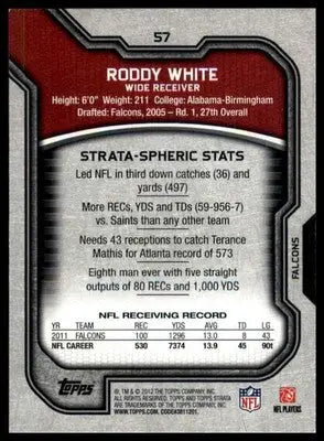Roddy White 2012 Topps Strata (Retail) #57 Atlanta Falcons