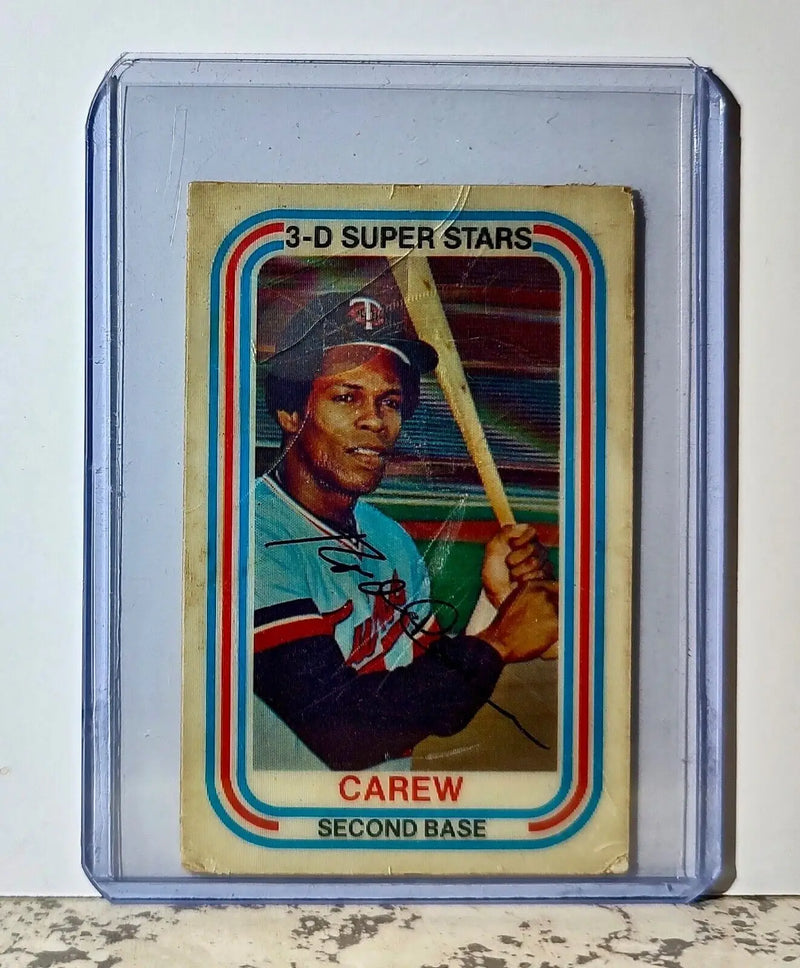 Rodney Carew 1976 Xograph 3-D Super Stars MLB #48 Baseball Card Minnesota Twins - Baseball Card Single
