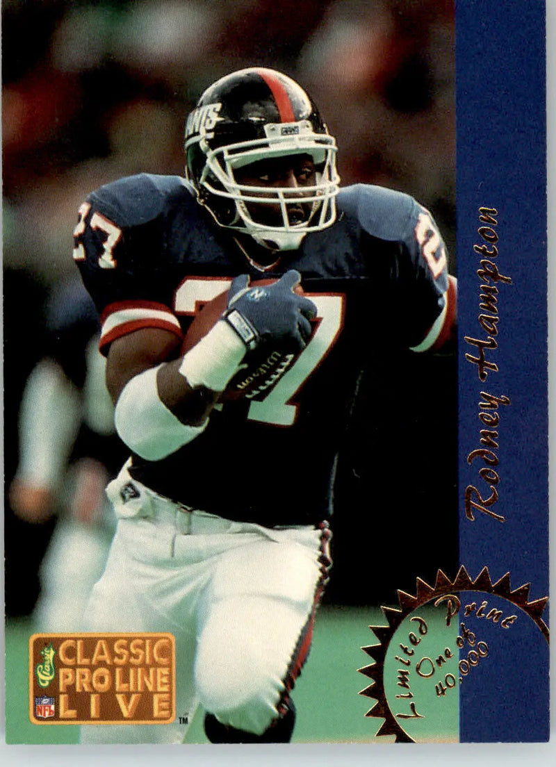 Rodney Hampton - 1993 Pro Line Live - #LP13 - Limited Prints Football