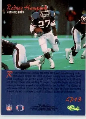 Rodney Hampton - 1993 Pro Line Live - #LP13 - Limited Prints Football - Football Card Single
