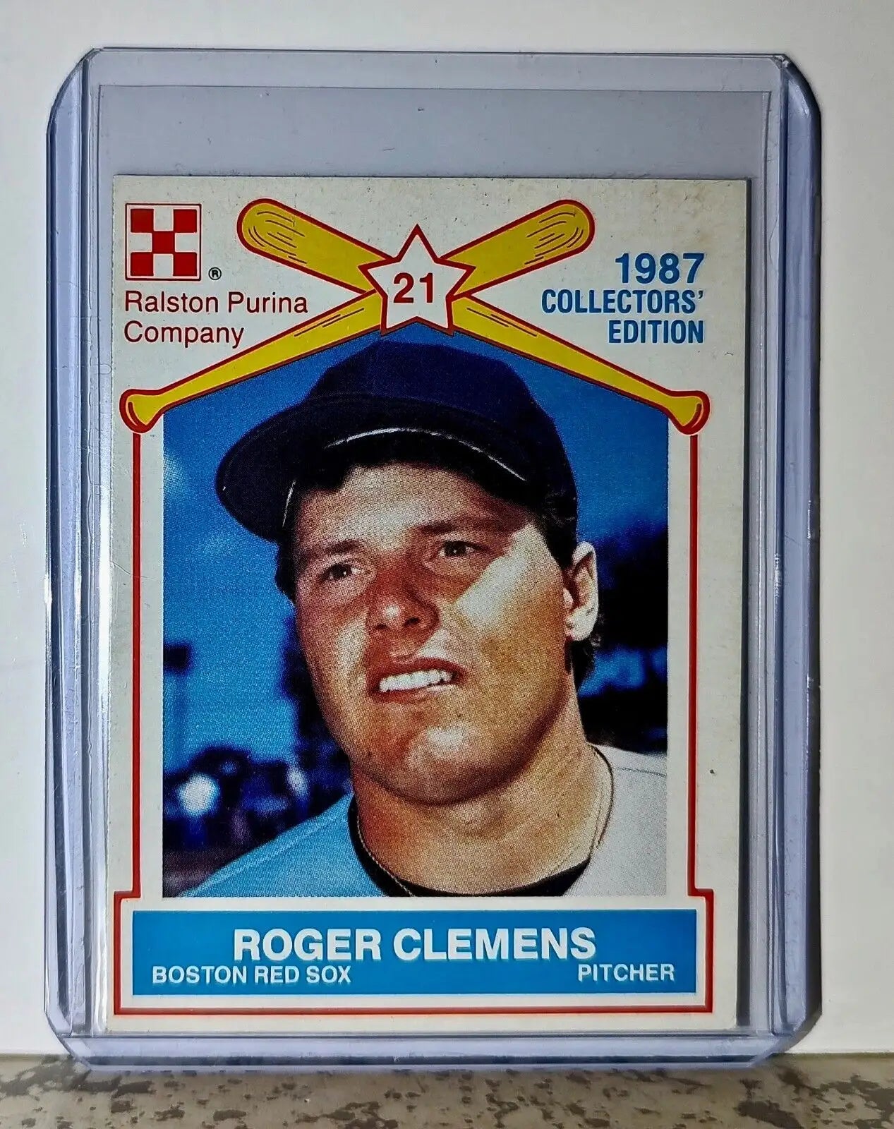 Roger Clemens 1987 Ralston Purina Company MLB #10 Baseball Card Boston Red Sox - Baseball Card Single