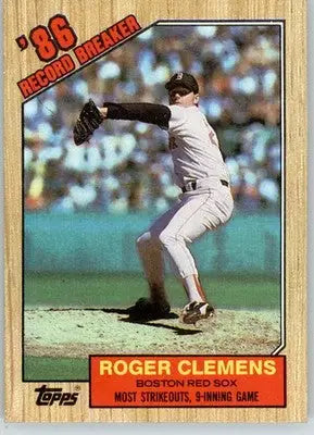 Roger Clemens - 1987 Topps - #1 - Baseball - Baseball Card Single