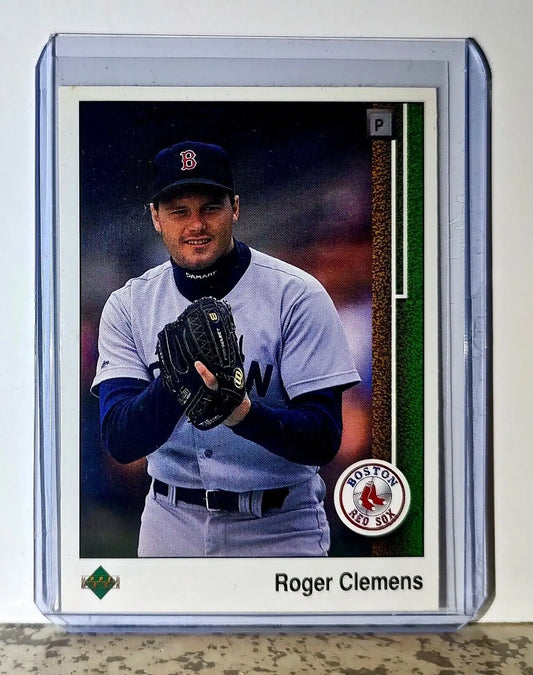 Roger Clemens 1989 Upper Deck MLB #195 Baseball Card Boston Red Sox - Baseball Card Single