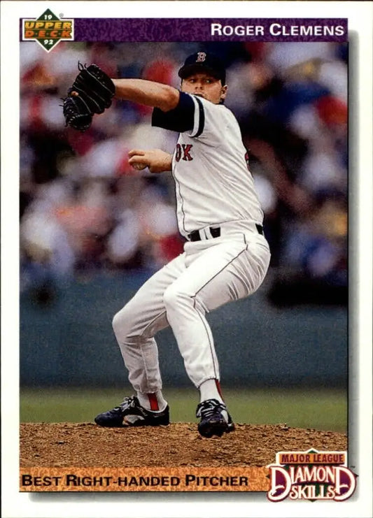 Roger Clemens 1992 Upper Deck MLB #641 DS Baseball Card Boston Red Sox - Baseball Card Single