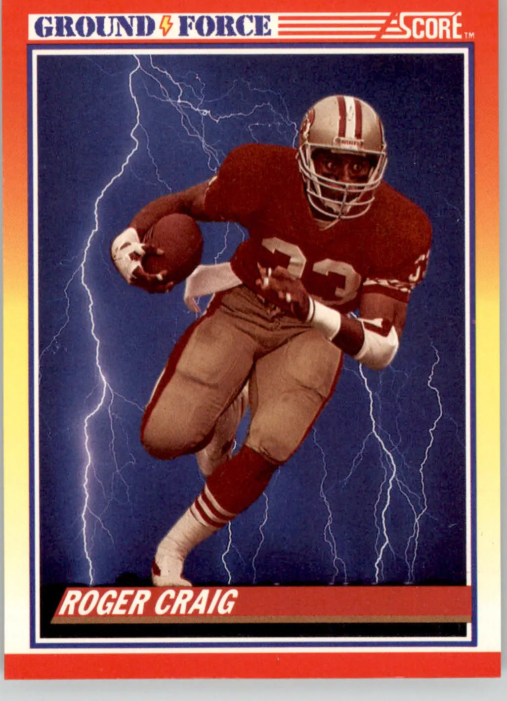 Roger Craig - 1990 Score - #329 - Football