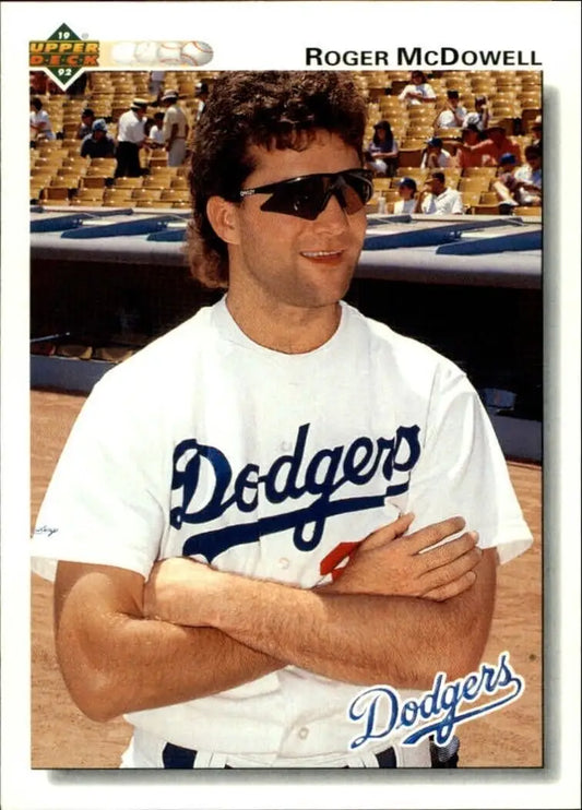 Roger McDowell 1992 Upper Deck MLB #484 Baseball Card Los Angeles Dodgers - Baseball Card Single