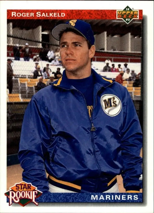 Roger Salkeld 1992 Upper Deck MLB #15 Star Rookies Error Baseball Card Mariners - Baseball Card Single