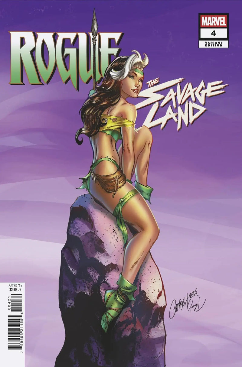 Rogue comic book cover Rogue The Savage Land Scott Campbell Variant artwork
