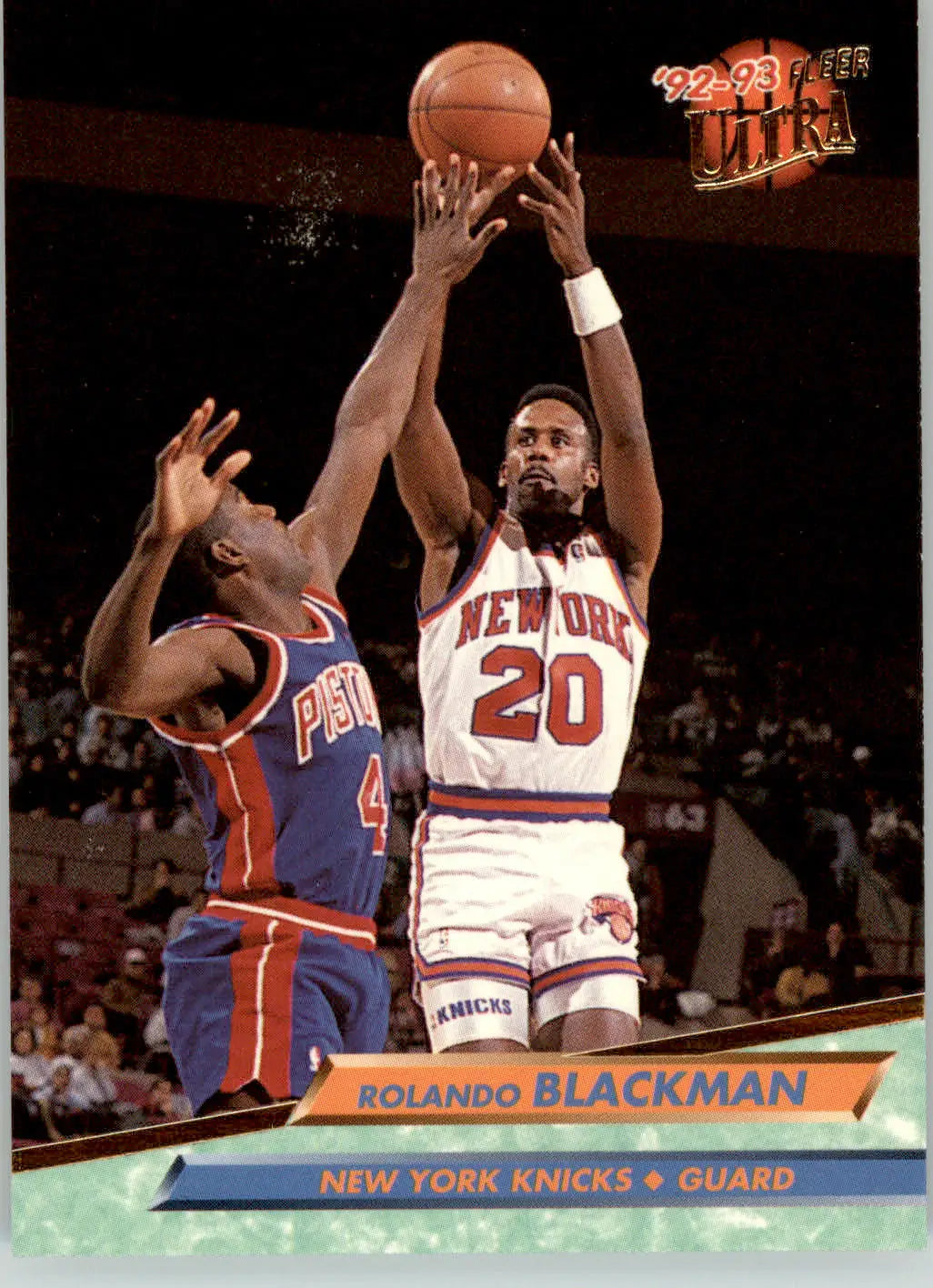 Rolando Blackman - 1992-93 Ultra - #319 - Basketball - Basketball Card Single