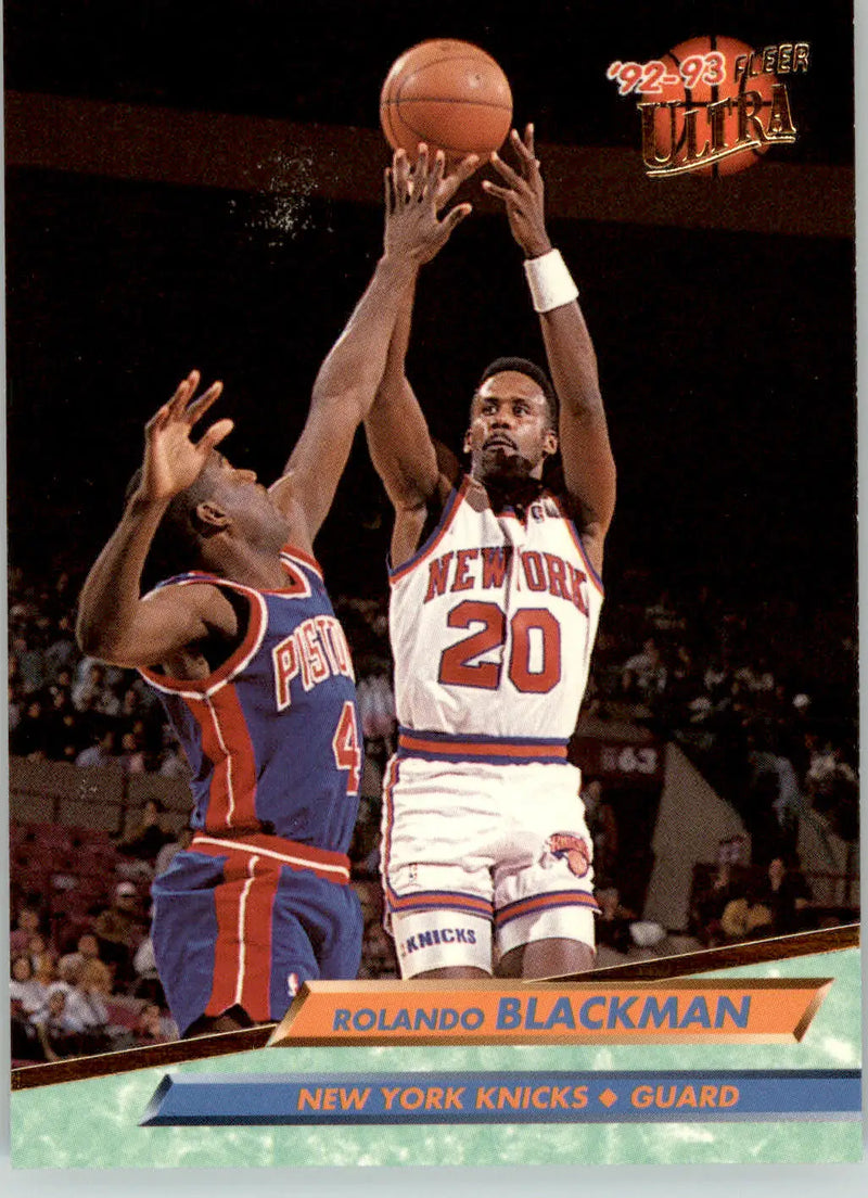 Rolando Blackman - 1992-93 Ultra - #319 - Basketball - Basketball Card Single