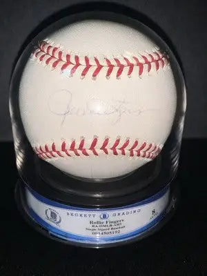 Rollie Fingers Signed Rawlings Official Major League Ball BAS Encapsulated 8 - Sports Memorabilia