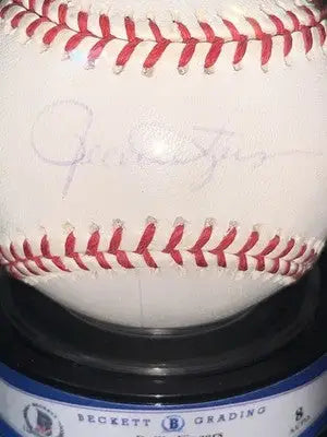 Rollie Fingers Signed Rawlings Official Major League Ball BAS Encapsulated 8 - Sports Memorabilia