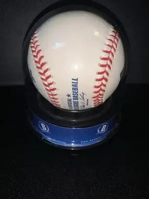 Rollie Fingers Signed Rawlings Official Major League Ball BAS Encapsulated 8 - Sports Memorabilia