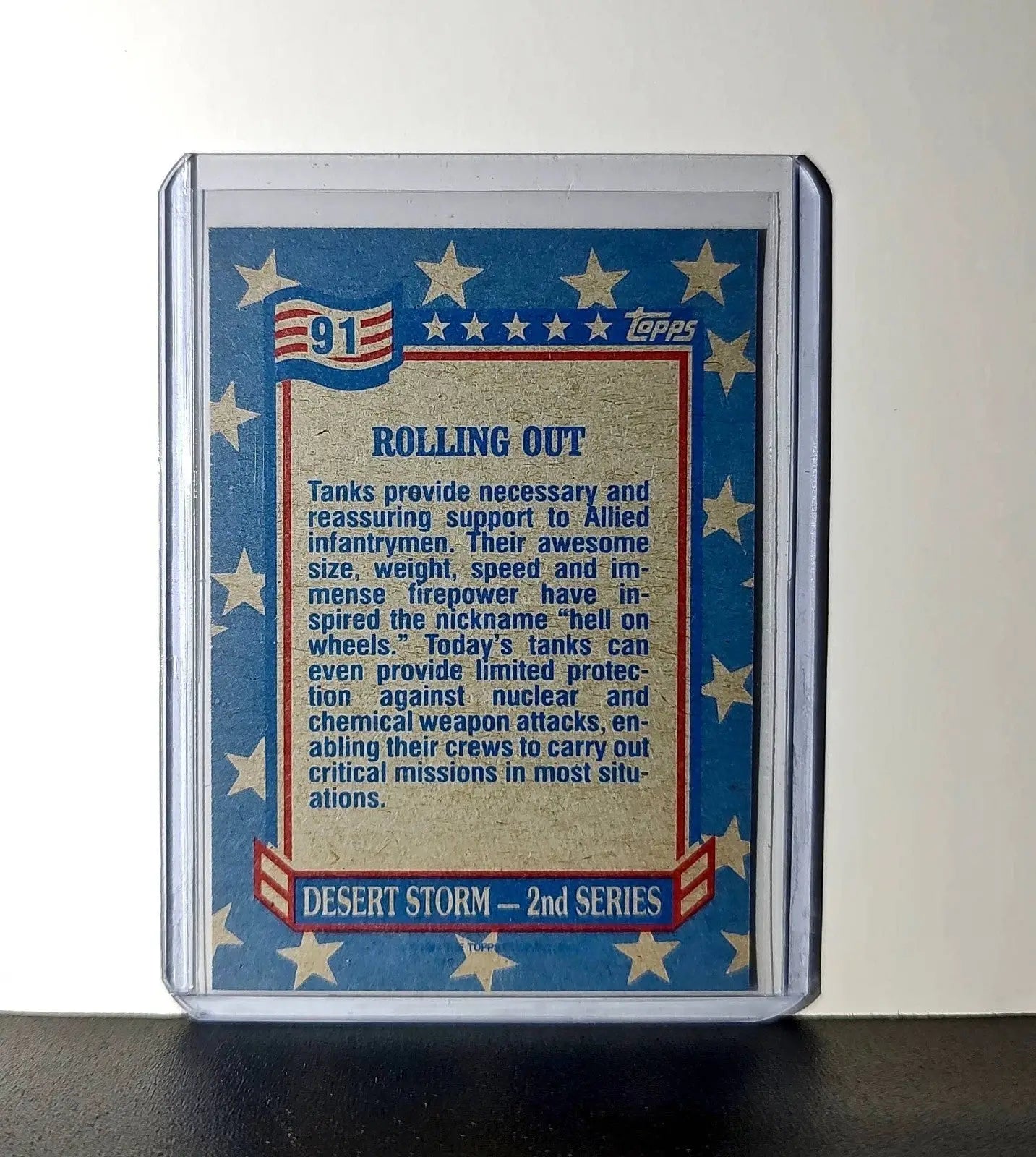 Rolling Out 1991 Topps Desert Storm #91 Card - Non-Sports Card Single