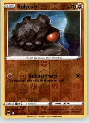 Rolycoly - Battle Styles - 078/163 - Reverse Holo LP Pokemon - Pokémon Card Single