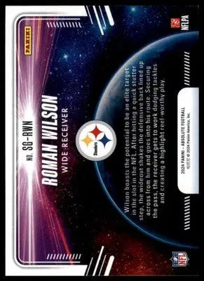 Roman Wilson 2024 Panini Absolute Star Gazing #SG-RWN Pittsburgh Steelers - Football Card Single