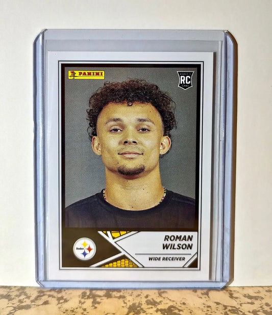 Roman Wilson 2024 Panini NFL #96 Rookie Sticker Card Pittsburgh Steelers - Football Card Single