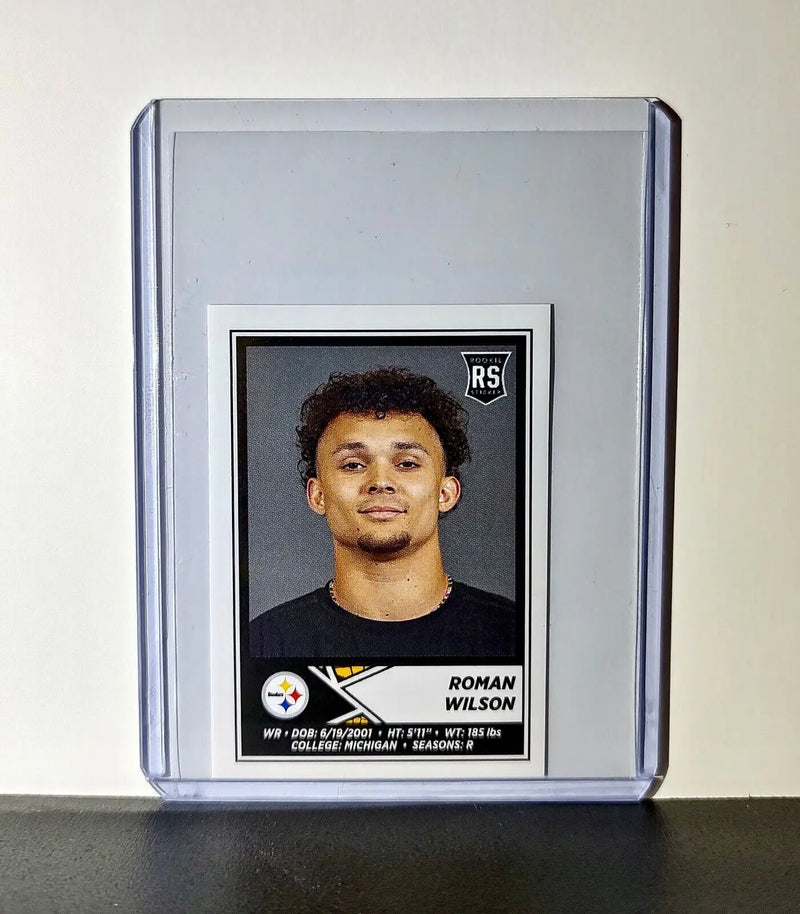 Roman Wilson 2024 Panini NFL Sticker #167 Rookie Pittsburgh Steelers