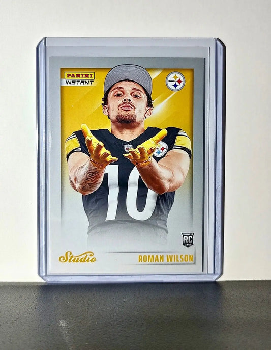Roman Wilson 2024 Panini NFL Studio Rookies #26 Card Pittsburgh Steelers 1/1672 - Football Card Single