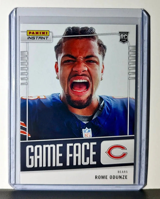 Rome Odunze 2024 Panini Game Face NFL #26 Rookie Football Card Bears 1/331 - Football Card Single