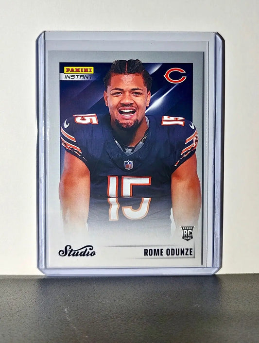 Rome Odunze 2024 Panini NFL Studio Rookies #27 Card Chicago Bears 1/1672 - Football Card Single