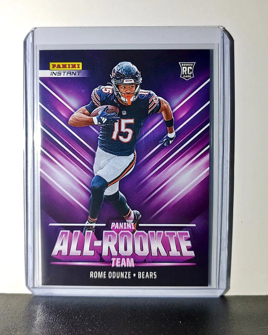 Rome Odunze Rookie 2024 Panini NFL #14 All-Rookie Card Chicago Bears 1 of 314 - Football Card Single